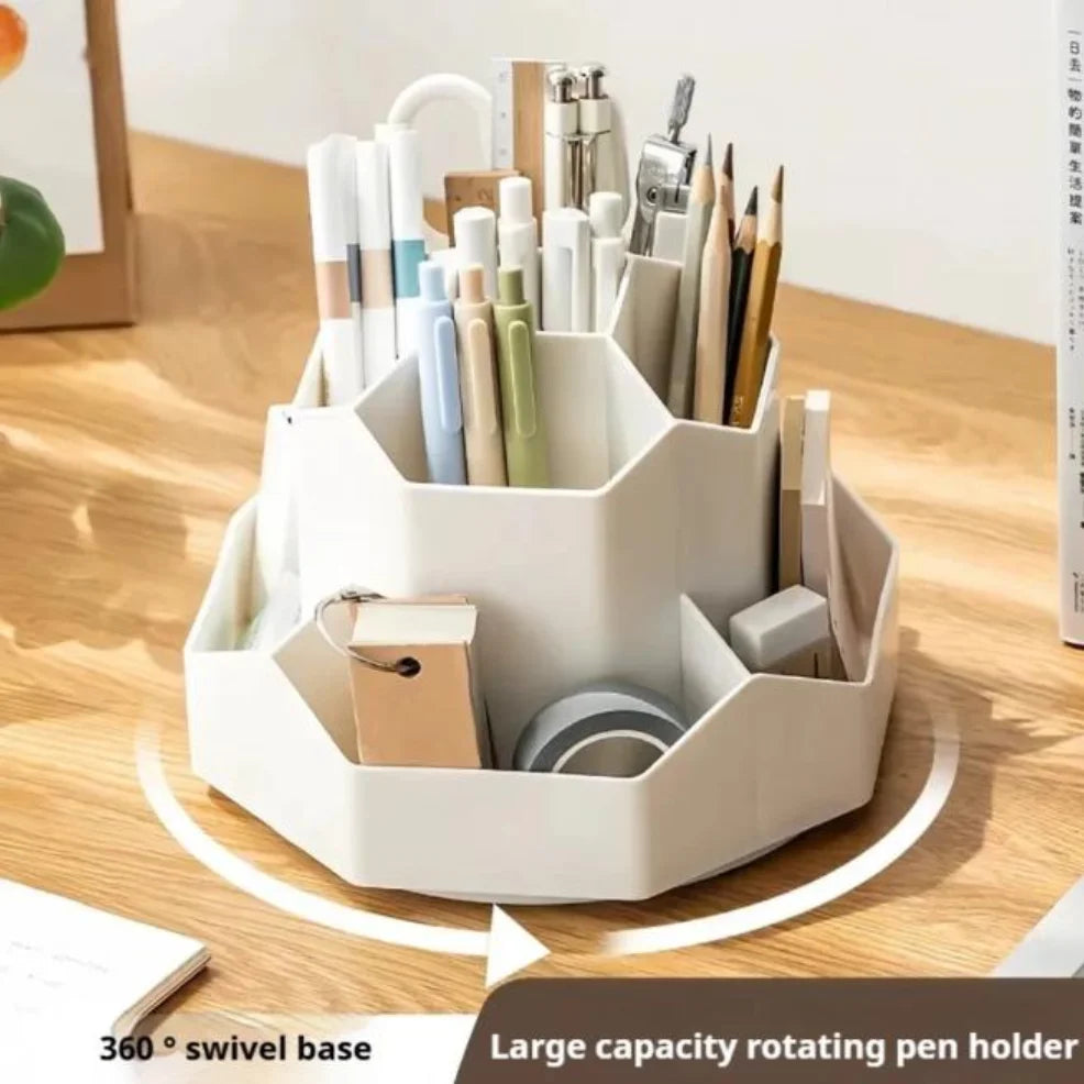 Rotating pen holder